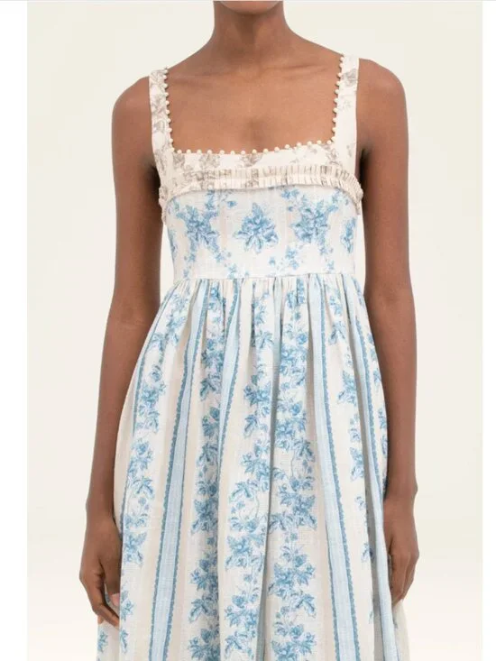 Agua by Agua Bendita Barbara Bougainvillea Midi Dress - Picture 3 of 14